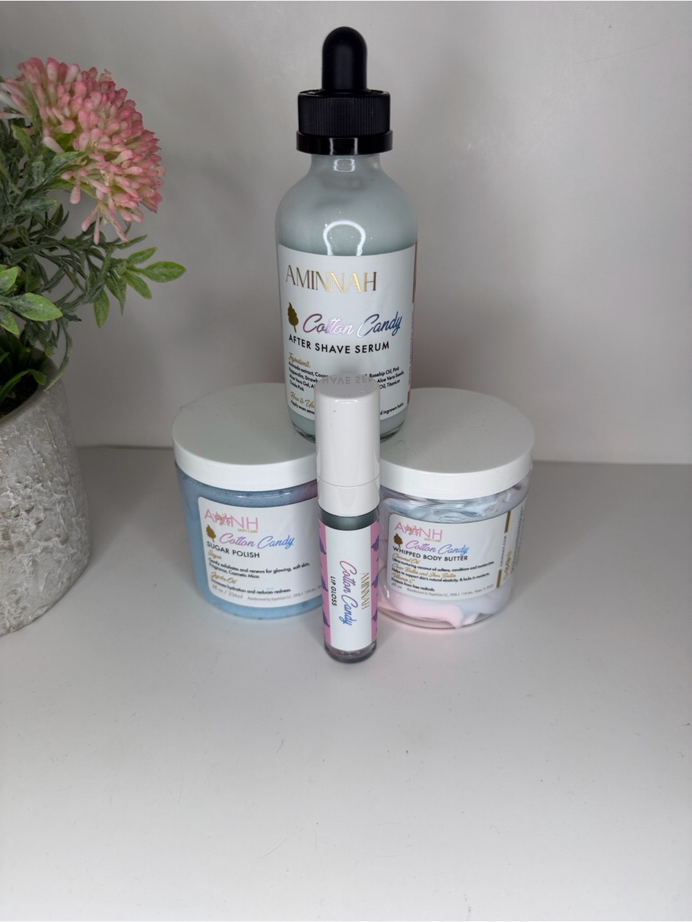 AMINNAH Cotton Candy bundle Set